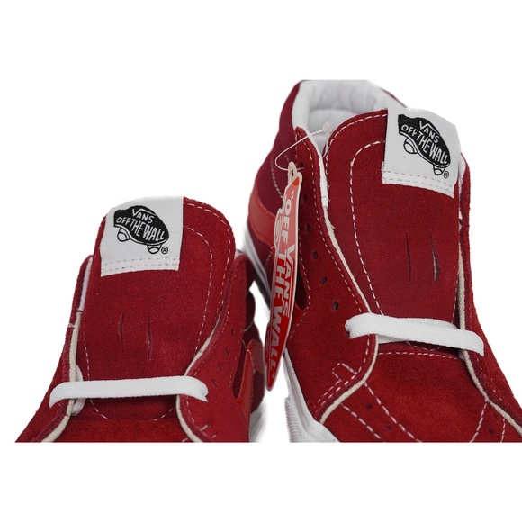 VANS SK8 MID RETRO SPORT MENS SNEAKERS (RED/WHITE) - Picture 3 of 5